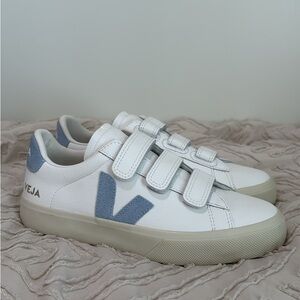 Veja Women’s Sneakers in White and Light Blue